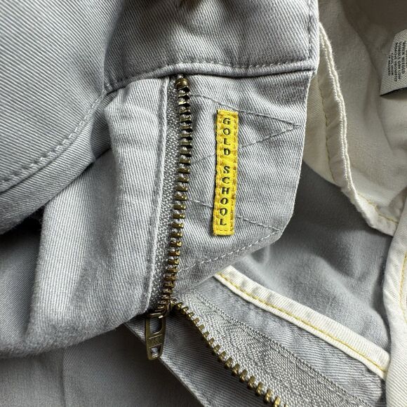 Duck Head Gold School Pant Men 42x32 Gray Chino Khaki Classic Fit Stretch - Picture 7 of 12